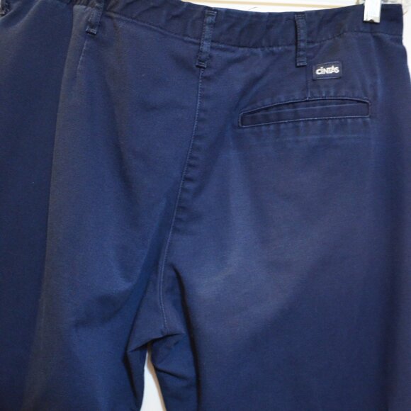 CINTAS Susan Fit Navy-Blue Straight Boot-Cut Pockets Polyest-Cotton Pants 14 SH - Picture 4 of 6